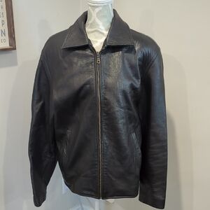 Casa Nova Men's Black Leather Jacket